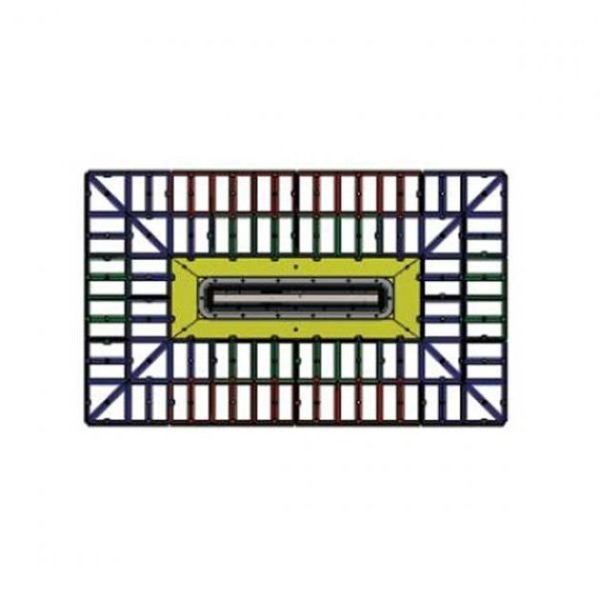 Impey Aqua – Grade 400mm Linear Kit 4 Falls – Multi Coloured - 1500mm x 1200mm