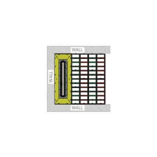 Impey Aqua – Grade 600mm Linear Kit 3 Walls And 1 Fall – Multi Coloured - 1500mm X 900mm
