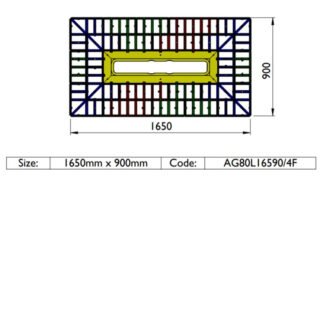 Impey Aqua - Grade 800mm Linear Kit 2 Walls And 2 Falls - Image 5