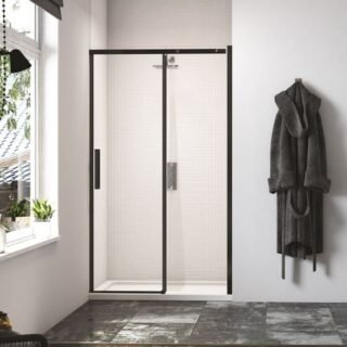 Merlyn Black Sliding Shower Door - Side Panel Options - Image 4