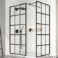 Merlyn Black Squared Shower wall Wetroom Panel - Image 3