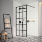 Merlyn Black Squared Shower wall Wetroom Panel