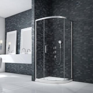 Merlyn Ionic Essence Framed 1 Door Quadrant Shower Enclosure - 900mm x 900mm - Chrome - Image 3