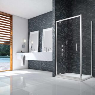 Merlyn Ionic Essence Framed Pivot Shower Door - Side Panel Options - Image 3