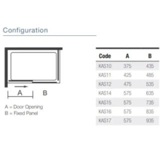 Merlyn IQ  Sliding Shower Door - Side Panel Options - Image 2