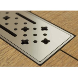 Impey Linear Grate Drain Marrakesh Top Design - Stainless Steel - Image 2
