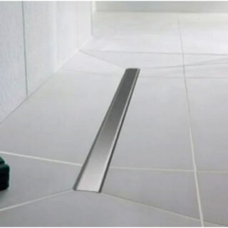 Impey Linear Shower Drain Stainless Steel Cover Horizontal Outlet - Chrome - Image 3