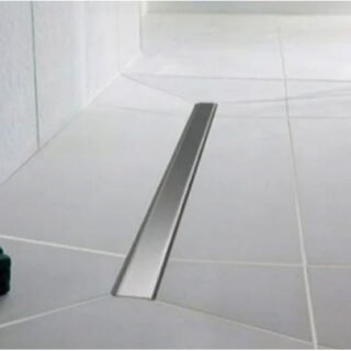 Impey Linear Shower Drain Tile Insert Cover 13mm Horizontal Outlet - Chrome - Image 5