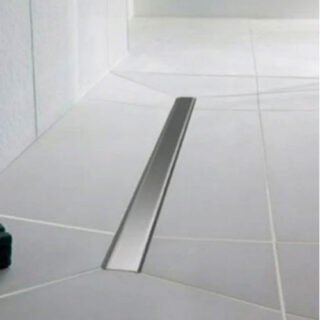 Impey Linear Shower Drain Stainless Steel Cover Horizontal Outlet - Chrome - Image 7
