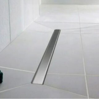 Impey Linear Shower Drain Tile Insert Cover 13mm Horizontal Outlet - Chrome - Image 7