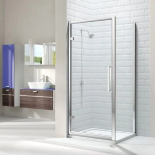 Merlyn 8 Series Hinged Shower Door - Side Panel Options - Image 6