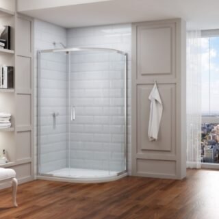 Merlyn 8 Series Single Door Offset Quadrant Shower Enclosure - Image 3