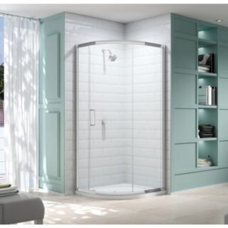Merlyn 8 Series Single Door Quadrant Shower Enclosure - 900mm x 900mm - Polished Chrome - Image 3