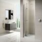 Merlyn 8 Series Frameless  Hinged Bi-Fold Shower Door - Side Panel Options - Image 4