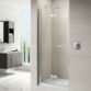 Merlyn 8 Series Frameless  Hinged Bi-Fold Shower Door - Side Panel Options