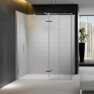Merlyn 8 Series Walk-In Shower Enclosure With Hinged Swivel Panel - Image 3