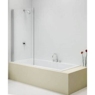 Merlyn Fixed Square Bath Screen - 5mm Glass - 1400mm x 800mm - Image 3