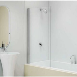 Merlyn Fixed Square Bath Screen - 5mm Glass - 1400mm x 800mm - Image 4