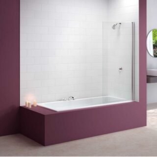 Merlyn Mbox Square Hinged Bath Screen - 1500mm x 800mm - Image 3