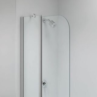 Merlyn Ionic Two Panel Folding Curved Bath Screen - 1500mm x 900mm - Image 3