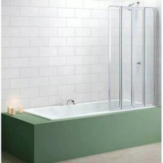 Merlyn Secure Seal Four Folding Bath Screen - 6mm Glass - 1500mm x 800mm - Image 4