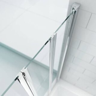 Merlyn Secure Seal Five Folding Bath Screen - 6mm Glass - 1500mm x 1000mm - Image 3