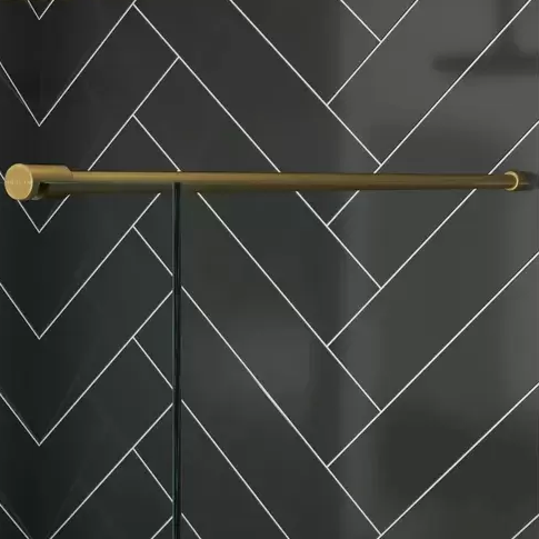 Merlyn Wetroom 1.5m Horizontal Bracing Bar - Brushed Bronze