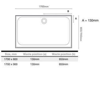 Merlyn Touchstone Rectangular Shower Tray - Image 3