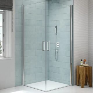 Merlyn 8 Series Frameless Double Pivot Wetroom Panel - Image 6