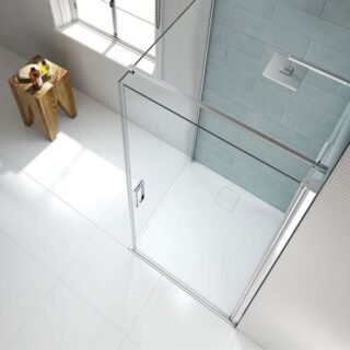 Merlyn 8 Series Frameless Pivot Shower Door - Side Panel Options - Image 3