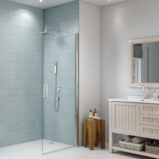 Merlyn 8 Series Frameless Pivot Shower Door - Side Panel Options - Image 4