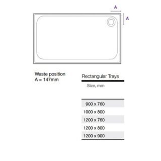 Merlyn Touchstone 4 Upstand Rectangular Shower Tray - Image 2