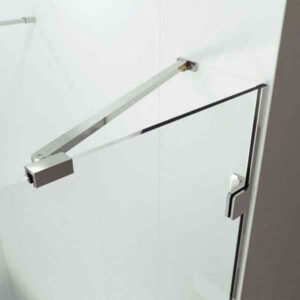Merlyn 10 Series Angled Stabilising Bar - 350mm Long - Chrome