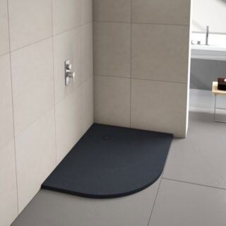 Merlyn TrueStone Offset Quadrant Shower Tray with Waste - Image 5