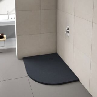 Merlyn TrueStone Offset Quadrant Shower Tray with Waste - Image 7