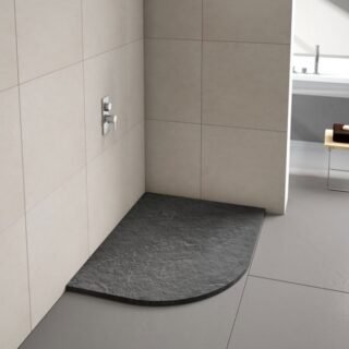 Merlyn TrueStone Offset Quadrant Shower Tray with Waste - Image 9