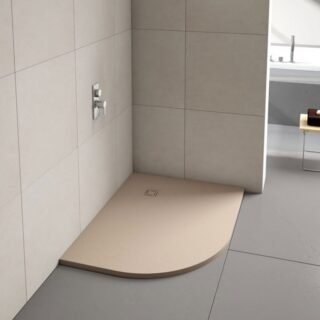 Merlyn TrueStone Offset Quadrant Shower Tray with Waste - Image 10