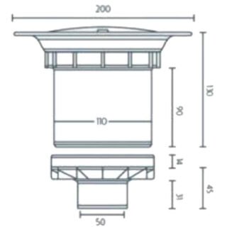 Impey McAlpine Vertical Water Seal Shower Gully Waste - Image 2