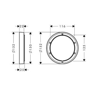 Hansgrohe Extension Set - 150mm - Image 2