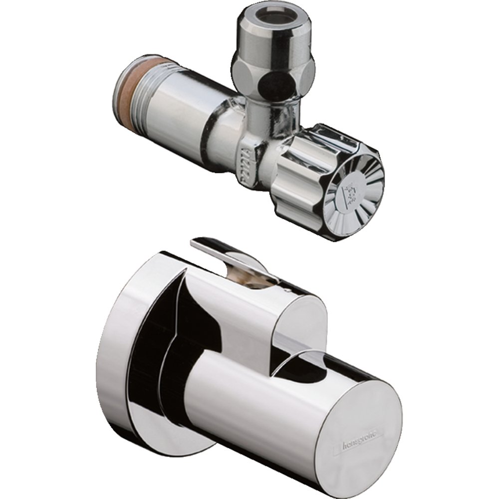 Hansgrohe ” Angle Valve With Cover - Brushed Nickel