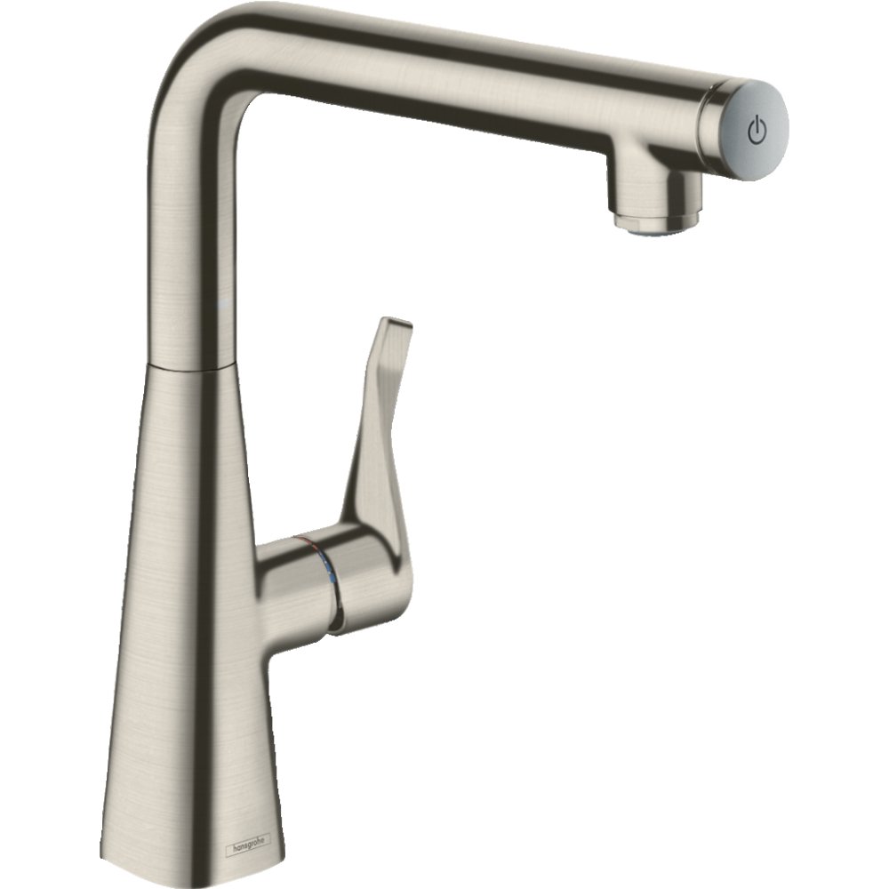 Hansgrohe Metris Select M71 260 Single Spray Mode Kitchen Mixer Tap - Stainless Steel