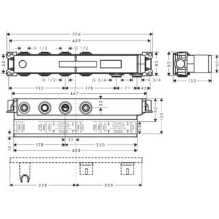 Hansgrohe Rainselect Basic Set For 2 Outlets - Image 2