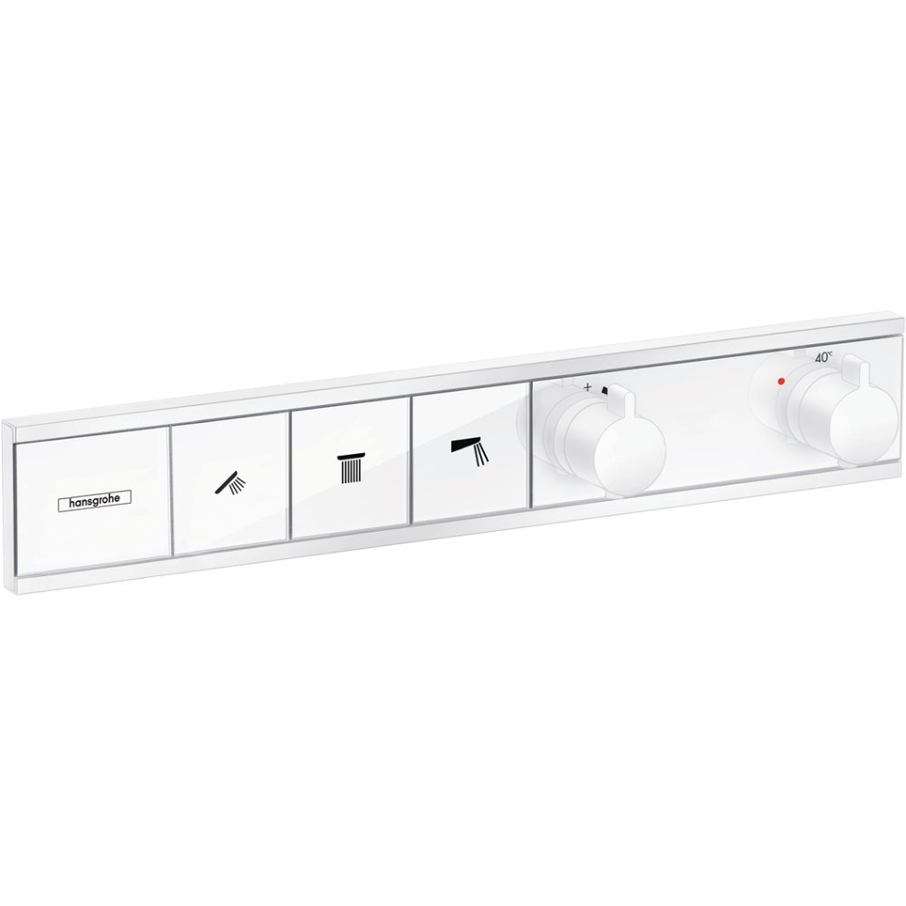 Hansgrohe Rainselect 3 Outlet Thermostatic Concealed Shower Valve For 3 Functions - Matt White