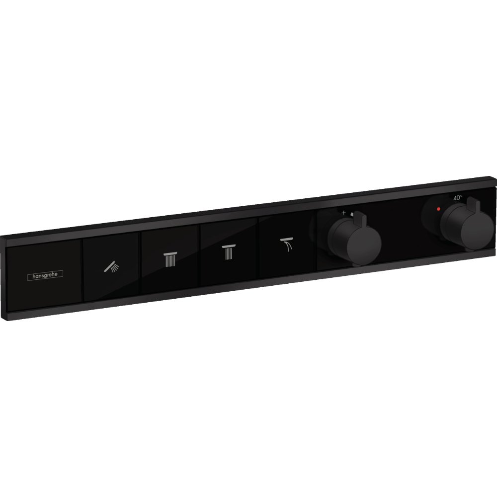 Hansgrohe Rainselect 4 Outlet Thermostatic Concealed Shower Valve For 4 Function - Matt Black