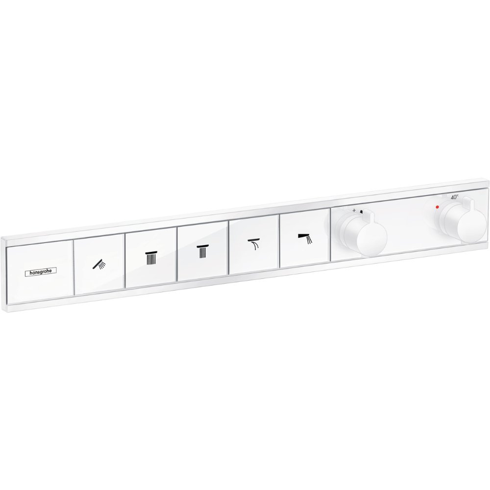 Hansgrohe Rainselect 5 Outlet Thermostatic Concealed Shower Valve For 5 Function - Matt White