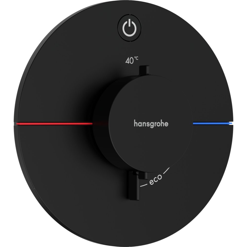 Hansgrohe Showerselect Comfort S 1 Outlet Concealed Manual Shower Valve - Matt Black