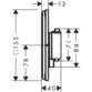 Hansgrohe Showerselect Comfort E 1 Outlet Concealed Thermostatic Shower Valve - Image 2