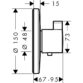 Hansgrohe Ecostat S Thermostatic Mixer Highflow For Concealed Installation - Chrome - Image 2