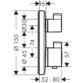 Hansgrohe Ecostat S 2 Outlet Thermostatic Concealed Shower Valve - Image 2