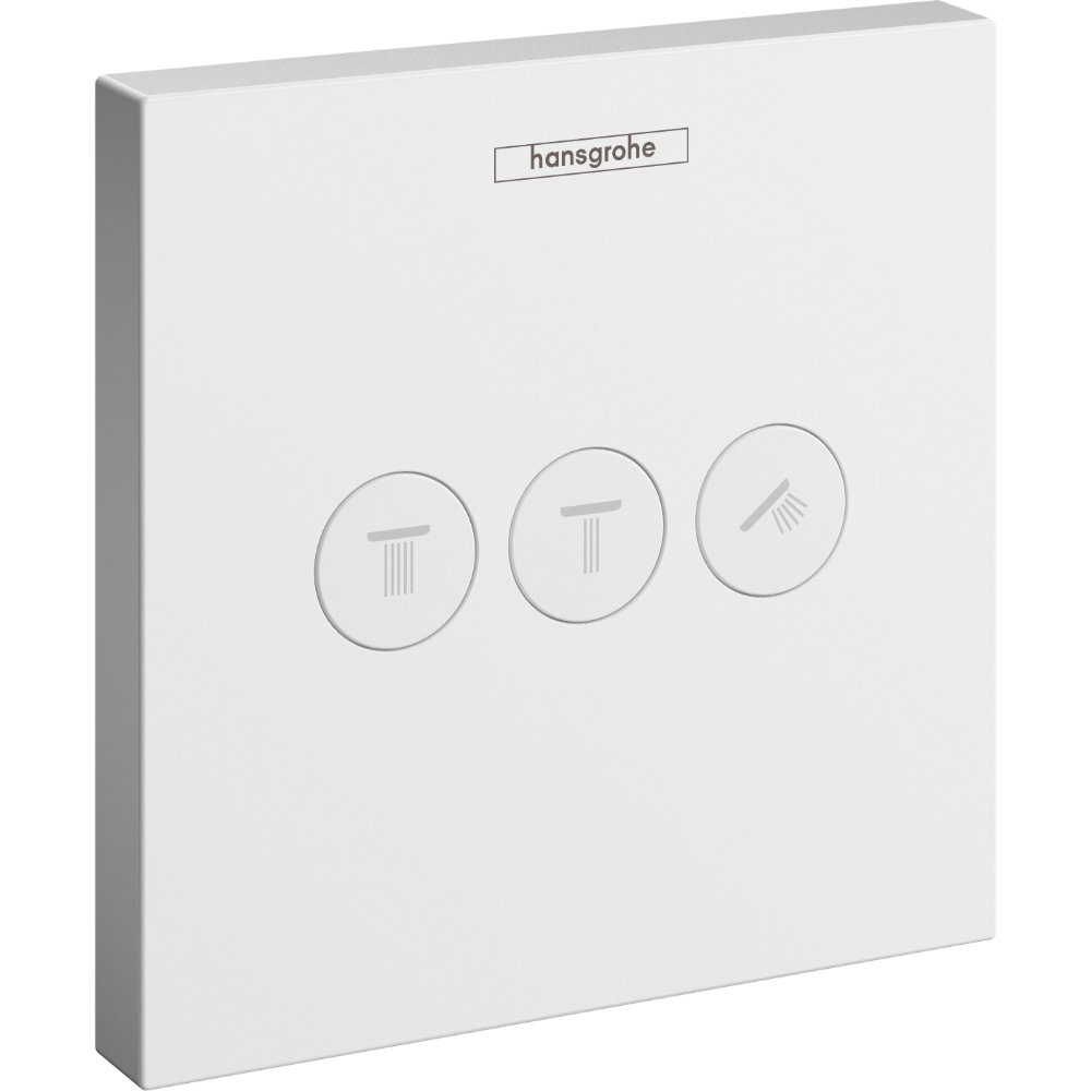 Hansgrohe Showerselect 3 Outlet Thermostatic Concealed Shower Valve - Matt White